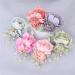 2 Pcs Pink Flower Hair Clip Wedding Bridal Bridesmaid Hairpin - Hanfu Party Decor - Buy Online on GoSupps.com