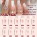 Leuhiove Glitter Gradient Pink Ballerina Press on Nails - Luxurious Crystal Gem Design for Women and Girls - Buy Online on GoSupps.com