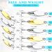30 Pieces Fishing Spoons Lures  Treble Hooks Fishing Spoons Hard Metal Spoon Lures Spoons for Huge Distance Cast Saltwater Freshwater Fishing in 1/5 oz 1/4 oz 3/8 oz 1/2 oz 3/4 oz Gold Silver - Buy Online on GoSupps.com