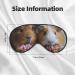 SSIMOO Guinea Pigs & Cupcakes Sleep Mask | Adjustable Breathable Eye Mask for Comfortable Sleep | Fashionable Black Design - Buy Online on GoSupps.com