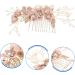Beaupretty Gold Wedding Decor flower hair comb wedding Women Hair womens Pearl Hair Comb hair combs for women decorative Wedding Hair Comb for Bride gold rhinestones wedding comb - Buy Online on GoSupps.com