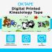 OK TAPE Nylon Digital Printed Kinesiology Tape - 2 Rolls (2in x 16.4ft) - Elastic Athletic Sports Tape - Uncut Roll - Panda Design - Buy Online on GoSupps.com