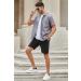JMIERR Men's Casual Cotton Drawstring Shorts - Black, Small - Buy Online on GoSupps.com