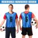 12-Piece Reversible Basketball Scrimmage Training Vest Set - Numbered Team Sports Pinnies for Soccer, Breathable & Elastic - Adult, Youth, Kids - Buy Online on GoSupps.com