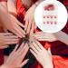 dijiusidy False Nail Fashionable Various Shapes Fingernail Full Coverage Strong Viscosity Adjustable Paster for Manicure Art 19 F741 19 1 count (Pack of 1) - Buy Online on GoSupps.com