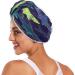 Watercolor Sharks Dry Hair Cap - Quick Drying Towel Set | Super Absorbent & Comfortable - Buy Online on GoSupps.com