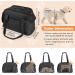 Happy Hachi Dog & Cat Carrier Bag - Portable Travel Bag for Small Pets with Shoulder Strap & Breathable Mesh - Ideal for Pets Up to 7 kg (Black) - Buy Online on GoSupps.com