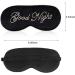 Silk Sleep Eye Mask for Women and Men - Soft & Ultra Lightweight Blindfold for Full Night's Sleep - Adjustable Strap - Satin Cover for Travel and Nap - Black - Buy Online on GoSupps.com