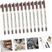 BELLIFFY 12pcs Brow Pencil Eyebrow Pen Cosmetic Supplies Powder Coffee Plastic Brow Pencil - Buy Online on GoSupps.com