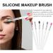 Beavorty Silicone Lip Scrubber 18 Pcs Eye Shadow Brush Eyeshadow Makeup Brush Eye Crease Brush Smudger Make up Eye Shadow Stick - Buy Online on GoSupps.com