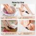 Foot File Double Sided Pedicure Professional Foot Scrubber Hard Dead Skin Remover for Feet Concave Convex Shape Foot Callus Remover for Bath Salon Pedicure Wet and Dry Cracked Foot Care Grater Rasp - Buy Online on GoSupps.com