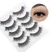 3D False Eyelashes - 5 Pair Wispy Natural Look Soft & Reusable | Glowing Win - Buy Online on GoSupps.com