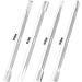 4Pcs Cuticle Pusher Remover and Cutter Stainless Steel Cuticle Remover Dual Sided Nail Pusher Peeler Pedicure Manicure Tools for Fingernails Toenails - Buy Online on GoSupps.com