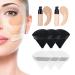 MOTZU 12-Piece Pure Cotton Powder Puff for Contouring - Triangle Wedge Shape, 2.76 inch Size with Strap - White & Black - Buy Online on GoSupps.com