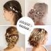 3 Pairs Lovely Artificial Pearl Spiral Hair Pins for Women - DIY Bun Hair Style - Buy Online on GoSupps.com