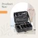 Travel Cosmetic Bag - Large Makeup Organizer Case Black - Perfect for Cosmetics Storage & Travel - Buy Online on GoSupps.com