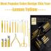 Professional Lemon Yellow Manicure Set from Germany - Stainless Steel Nail Clippers and Pedicure Kit in Luxurious Travel Case for Men and Women - Perfect Gift - Buy Online on GoSupps.com
