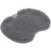 Back Massage Foot Scrubber for Shower - Non-Slip Washable 9x11in Foot Brush with Suction Cups for Cleaning & Peeling - Buy Online on GoSupps.com