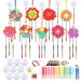 TGFIX 9PCs Habbag Flower Wind Spiel Painting Crafts For Mother's Day Gift Flower Sunfage Small Sound Gift Best Mama Gift Tinker Gifts For Mama From Daughter