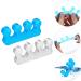 Sibba 4 Pcs Gel Toe Separator Set for Pedicure and Nail Art - 2 Pairs (1 Transparent, 1 Blue) - Washable and Reusable Toe Separators for Men and Women - Buy Online on GoSupps.com