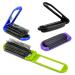 4Pcs Portable Hair Brush Folding - Travel Brush for Women Mini Hair Brush Set With Mirror - Compact Hair Brushes for Women Travel Hair Brush for Men Pocket Brush Hair Styling Tools for Toiletry Bag 4 Multi Color
