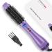 One-Step Hair Dryer Brush PARWIN PRO BEAUTY Blow Dry Hair Brush 4 in 1 Hot Brushes for Hair Styling Drying Volumizing Straighten Negative Ion Care Hot Air Brush 1000W Purple 1. Purple - Rund