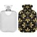 NAANLE 2L Hot Water Bottle with Lid - Flower Transparent Heat Bottle for Back Pain Relief Hand/Foot Warmer & Neck Therapy - Ideal for Hot and Cold Relief - Buy Online on GoSupps.com