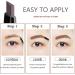 Dual-Sided Eyebrow Pencil - Fine Tip Rapid Brow Precise Sweatproof Pen with Combs, 2 Pcs - 04# Grey - Buy Online on GoSupps.com