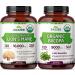 Zazzee USDA Organic Cognitive Support Bundle | 30:1 Bacopa Monnieri Extract Plus Lions Mane Extract Capsules | Non-GMO Vegan & ISO Lab Tested (120 Servings Each)