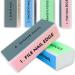 ExceLife 6 Pcs Nail Buffer Block 4 Way Mini Nail File Sanding Sponge Shine Grinding Polishing Manicure Tool for Salon Nail Art DIY