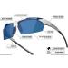 Tifosi Jet Sport Sunglasses - Metallic Silver Frame/Smoke & Blue Lens | Ideal for Cycling, Hiking, Running - Buy Online on GoSupps.com