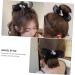 1pc Hair Ring Elastic Bands for Hair Crystal Hair Accessories Hair Ribbons Girls Tiara Bow Knot Elastic Hair Ties Girls Hair Rope Organza Bow Tie Talcum Powder Miss - Buy Online on GoSupps.com