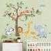 Decalmile Jungle Animals Tree Wall Decals - Safari Nursery Wall Stickers for Baby Room and Kids Bedroom Decor - Buy Online on GoSupps.com