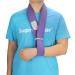 supregear Arm Sling Adjustable Collar and Cuff Sling Immobilizer Lightweight Neck Support Simple Arm Sling Breathable Medical Shoulder Support for Men Women One Size Fits All (Purple)