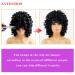 Andromeda Orange Curly Wig for Black Women - Short Afro Wig with Bangs, Heat Resistant Synthetic Hair - Buy Online on GoSupps.com
