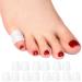 Silicone Small Toe Protectors Tubes 14 Packs of Gel Pinky Toe Covers Sleeves for Women and Men Open Little Toe Caps Guards for Cushioning Blisters Corns Calluses Cushion Toe Pain
