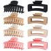 Askfeel 8Pack 3.5 Inch Medium Hair Claw Clips for Women Hair Clips for Thin Thick Curly Hair Matte Non Slip Hair Clips for Girls