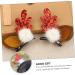 minkissy 4 Pairs Christmas Antler Hair Reindeer Hair Clips Reindeer Cosplay Costume Reindeer Barrette Hair Clips for Girls Party Headdress Antlers Headband Flocked Plastic Woman - Buy Online on GoSupps.com
