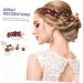 Angoily 4 Sets Bridal Headwear Hair Clips for Wedding Rhinestone Hair Comb Vintage Hair Accessories Hair Accessories for Women Hair Combs for Women Tiaras Side Combs Clothing Bride Pearl - Buy Online on GoSupps.com