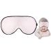 K meet Q Mulberry Silk Sleep Mask with Adjustable Strap for Kids Cute Sleeping Eye Mask for Newborns 1 Pack Pink X-Small (Pack of 1)