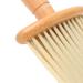 Barber Hair Cutting Brush Neck Duster Brush Nylon Hair Comfortable for Home Salon Hairdressing Station Use(Beige)