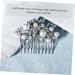 FRCOLOR 1pc Hair Comb Rhinestone Headpiece Women Hairpin Comb Wedding Headpiece for Bride Rhinestone Flower Comb Hair for Women Prom Tiara Bridal Headdress Pearl Light Luxury Alloy Girl - Buy Online on GoSupps.com