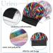 Satin Black Extra Large Bonnet Caps for Women and Girls - Pack of 2 - Buy Online on GoSupps.com