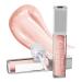 Pure Cosmetics Lip Gloss  Caribbean Coral - Hydrating & Ultra-Moisturizing Lip Makeup with Jojoba Oil  Sweet Almond Oil & Vitamin E  LED Applicator with Mirror  Cruelty-Free and Talc-Free