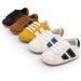 RVROVIC Baby Oxford Loafer Flats | Anti-Slip PU Leather Baby Shoes 12-18 Months | White Blue - Buy Online on GoSupps.com
