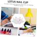 Mikinona Nail Art Crystal Cup Nail Dish Nail Art Cup Nail Art Liquid Cup Clear Nail Gel Nail Charm Storage Cup Gel De Cejas Transparente Dappen Dish Nail Practice Cups Dappen Bowl Mix Lotus - Buy Online on GoSupps.com
