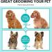 LAADI Deshedding Tool & Pet Grooming Brush for Dogs Cat Black - Dog Dematting tool Groomi Tool for Dogs Cats Dog Rake for Grooming Dog Deshedding Brush Dog Grooming Comb Removes Loose Undercoat - Buy Online on GoSupps.com