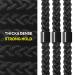 HAVHAF Braided Hair Ties for Men 5 pcs(XL Black) - Elastic Hair Ties for Buns Curly Thick Hair | No Damage Crease Breakage | Men's Hair Accessories - Buy Online on GoSupps.com