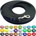 Bio -line drag line 12mm made of biothane - 3.0 m in black i dog leash without hand loop for small and large dogs - water -repellent leash 3.0 m black