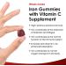 Iron Gummies 14mg - 120 Supplements with Vitamin C & Real Fruit Juice | 2 Months Supply for Men & Women | Tasty Alternative to Iron Tablets - Buy Online on GoSupps.com
